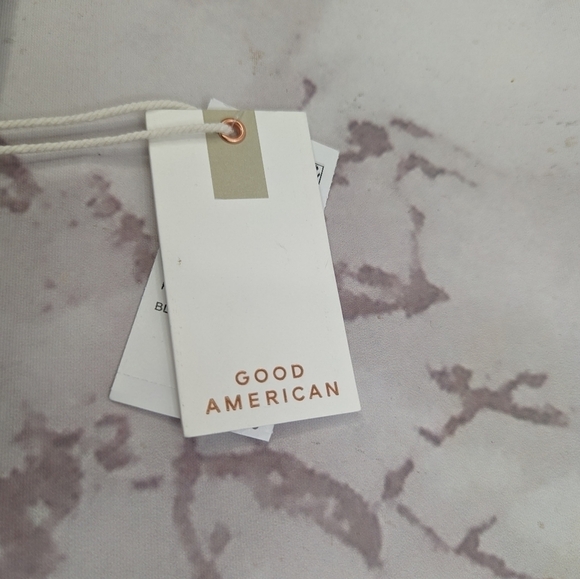 Good American Swim Bottom Women 1 2 S M Small Black Crinkle Bikini Always Cheeky - Picture 4 of 11